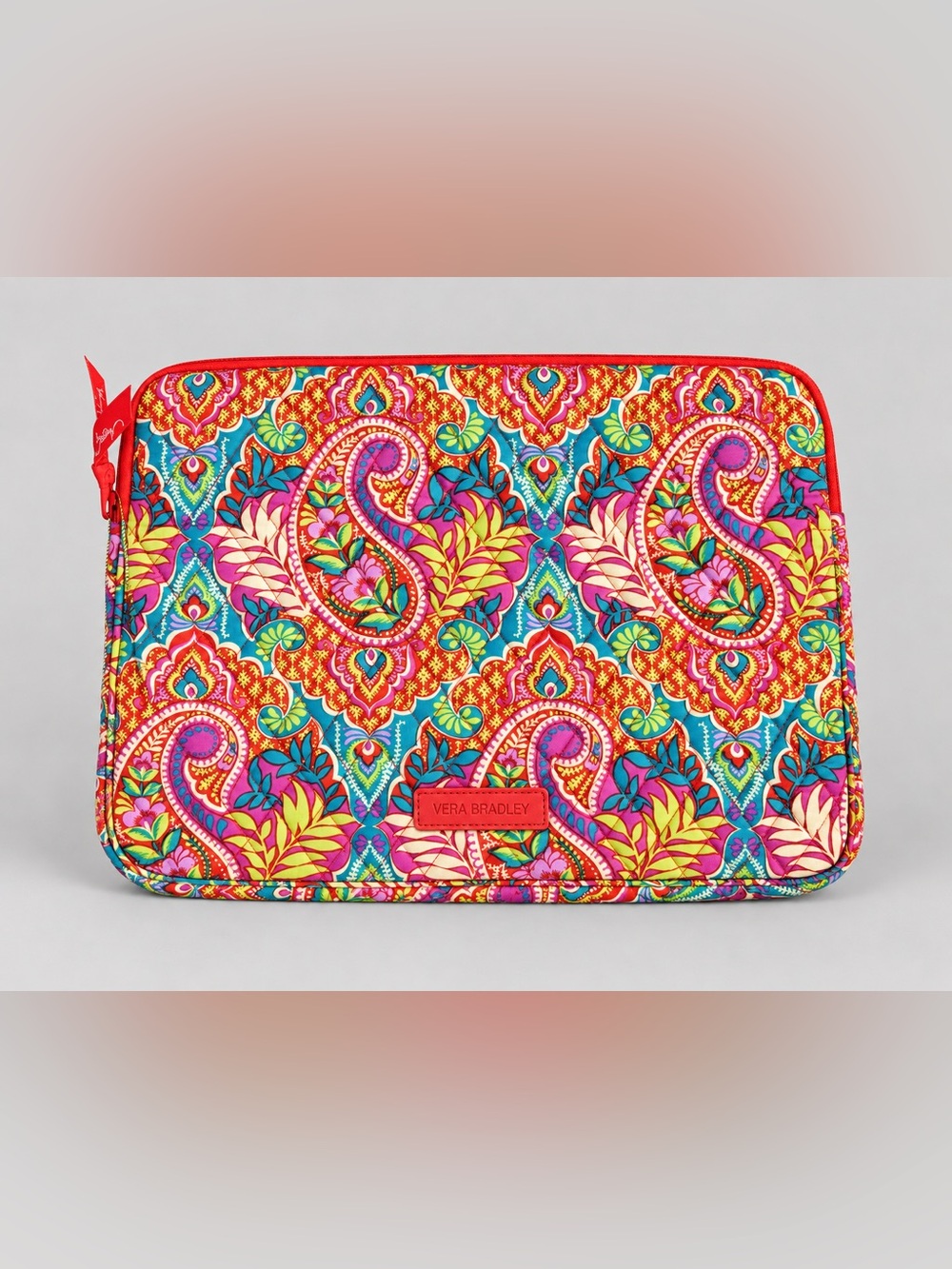 Vera Bradley Laptop Sleeve Paisley in Paradise Quilted Retired Bohemian New